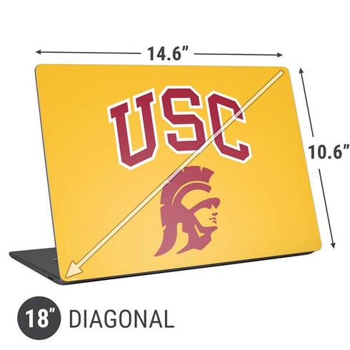 University of Southern California USC Trojans Yellow Universal Laptop 18in (14.6 x 10.6in) Skin