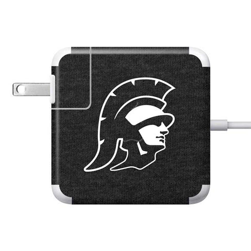 University of Southern California USC White Trojan Mascot 85W Power Adapter (15 and 17 inch MacBook Pro Charger) Skin