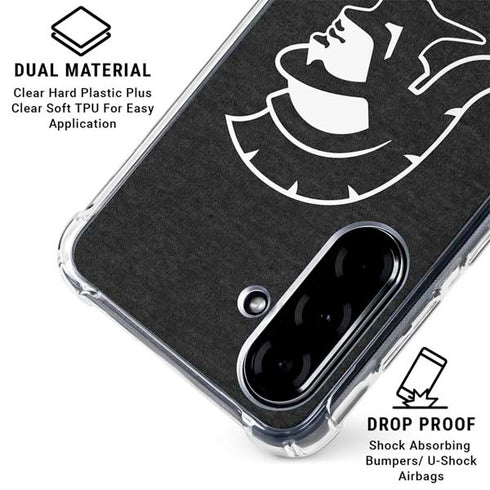 University of Southern California USC White Trojan Mascot Galaxy A36 5G Clear Case