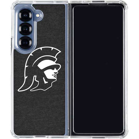 University of Southern California USC White Trojan Mascot Galaxy Z Fold6 Clear Case