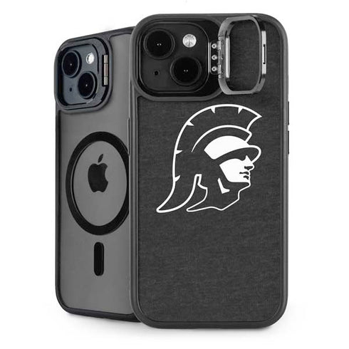 University of Southern California USC White Trojan Mascot iPhone 14 Plus Kickstand Case