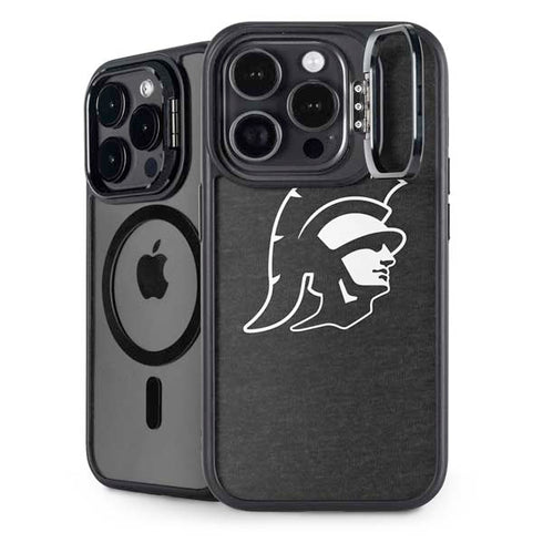 University of Southern California USC White Trojan Mascot iPhone 14 Pro Max Kickstand Case