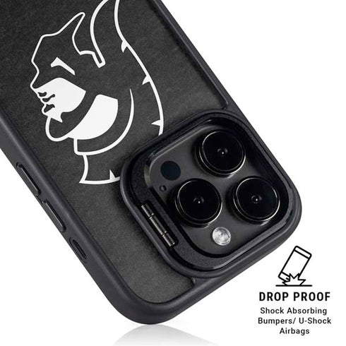 University of Southern California USC White Trojan Mascot iPhone 14 Pro Max Kickstand Case