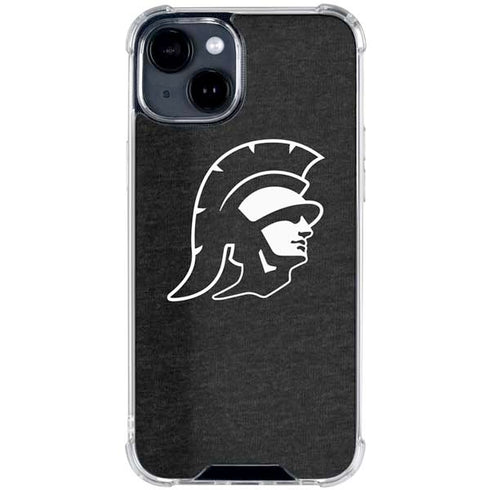 University of Southern California USC White Trojan Mascot iPhone 15 Clear Case