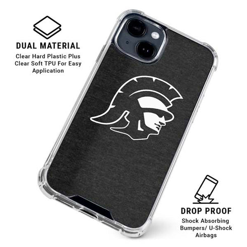 University of Southern California USC White Trojan Mascot iPhone 15 Clear Case