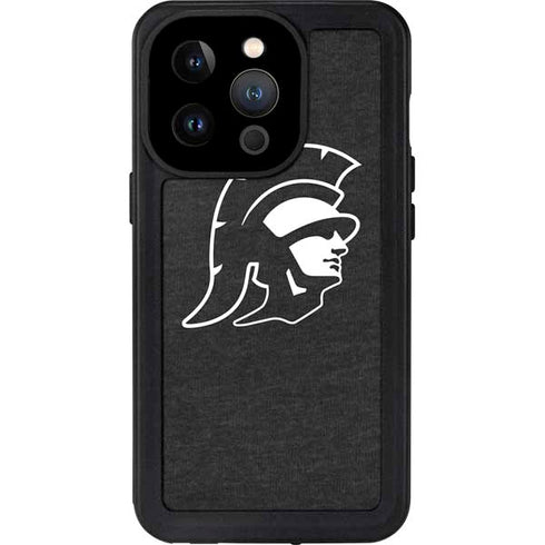 University of Southern California USC White Trojan Mascot iPhone 15 Pro Waterproof Case