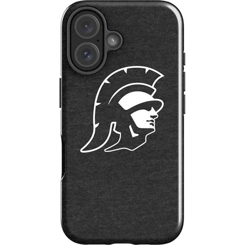 University of Southern California USC White Trojan Mascot iPhone 16 Plus Impact Case