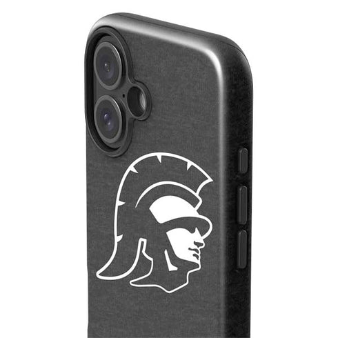 University of Southern California USC White Trojan Mascot iPhone 16 Plus Impact Case