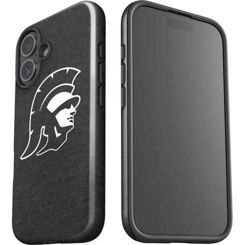 University of Southern California USC White Trojan Mascot iPhone 16 Plus Impact Case