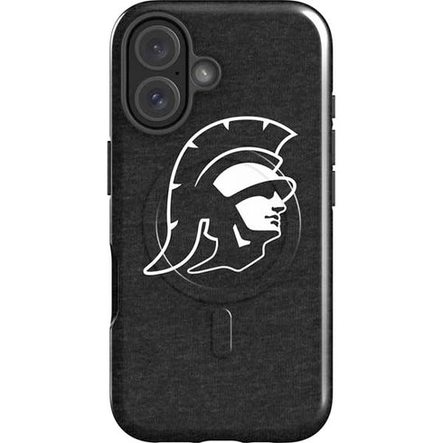 University of Southern California USC White Trojan Mascot iPhone 16 Plus Magsafe Impact Case