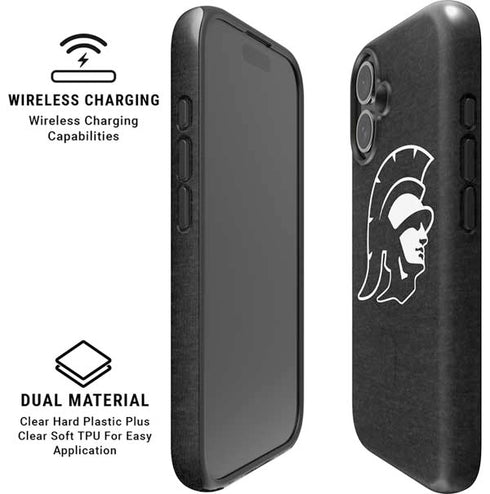 University of Southern California USC White Trojan Mascot iPhone 16 Plus Magsafe Impact Case