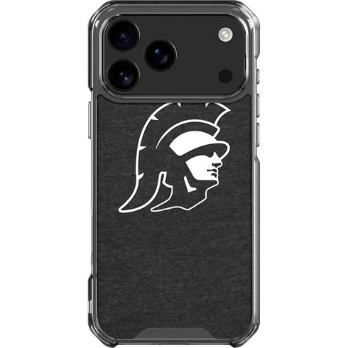 University of Southern California USC White Trojan Mascot iPhone 18 Pro Max Clear Case