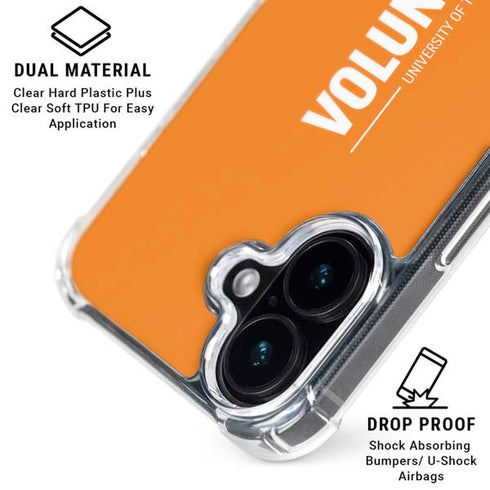 University of Tennessee-Knoxville UT Volunteers iPhone 16 Plus Clear Case
