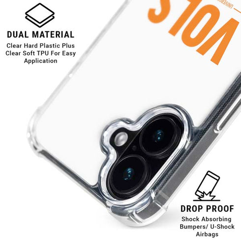 University of Tennessee-Knoxville UT Vols iPhone 16 Plus Clear Case