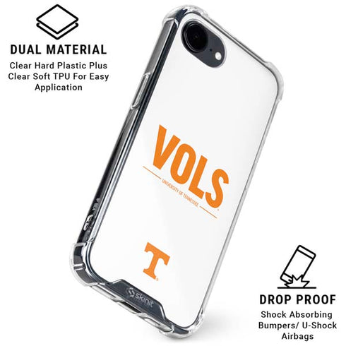 University of Tennessee-Knoxville UT Vols iPhone 16e Clear Case