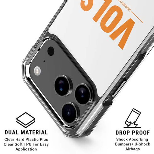 University of Tennessee-Knoxville UT Vols iPhone 18 Pro Clear Case