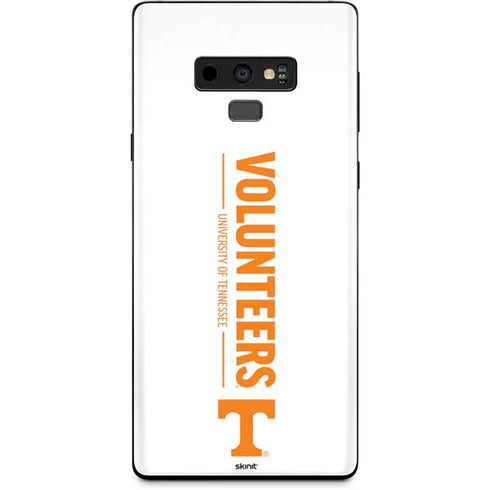 University of Tennessee-Knoxville Volunteers Text Galaxy Note 9 Skin