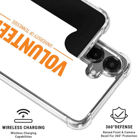 University of Tennessee-Knoxville Volunteers Text Galaxy S26 Plus Clear Case