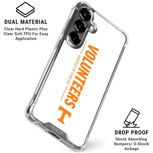 University of Tennessee-Knoxville Volunteers Text Galaxy S26 Plus Clear Case