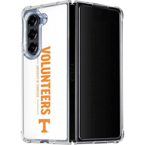 University of Tennessee-Knoxville Volunteers Text Galaxy Z Fold5 5G Clear Case