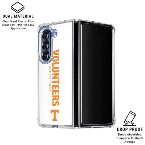 University of Tennessee-Knoxville Volunteers Text Galaxy Z Fold6 Clear Case
