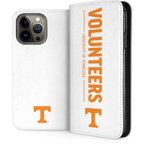 University of Tennessee-Knoxville Volunteers Text iPhone 13 Pro Max Folio Case