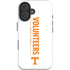 University of Tennessee-Knoxville Volunteers Text iPhone 16 Impact Case