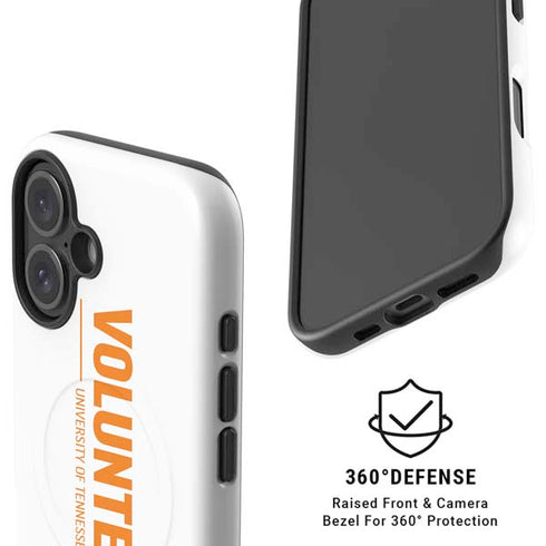 University of Tennessee-Knoxville Volunteers Text iPhone 16 Magsafe Impact Case