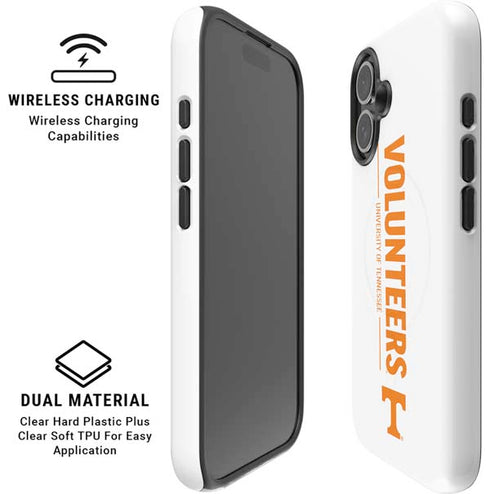 University of Tennessee-Knoxville Volunteers Text iPhone 16 Magsafe Impact Case