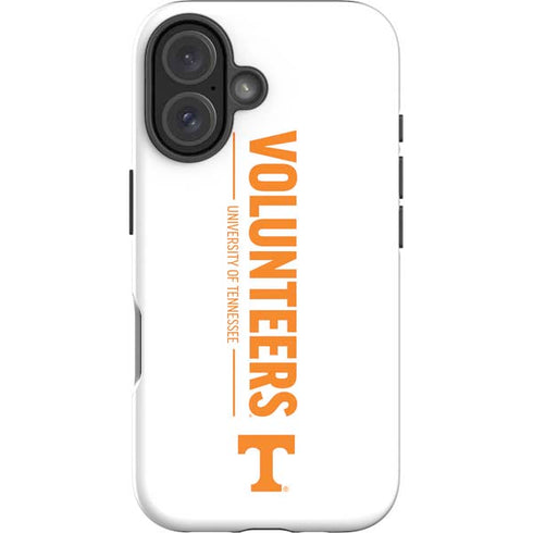 University of Tennessee-Knoxville Volunteers Text iPhone 16 Plus Impact Case