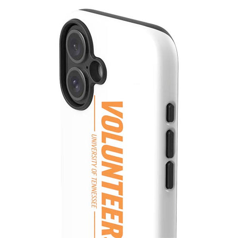 University of Tennessee-Knoxville Volunteers Text iPhone 16 Plus Impact Case