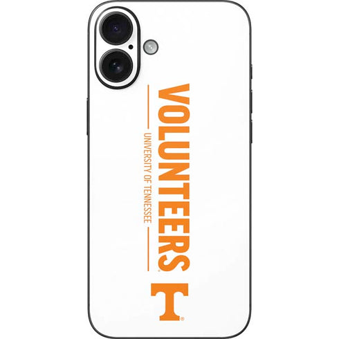 University of Tennessee-Knoxville Volunteers Text iPhone 16 Plus Skin