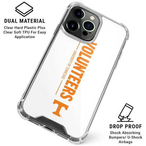 University of Tennessee-Knoxville Volunteers Text iPhone 16 Pro Max Clear Case