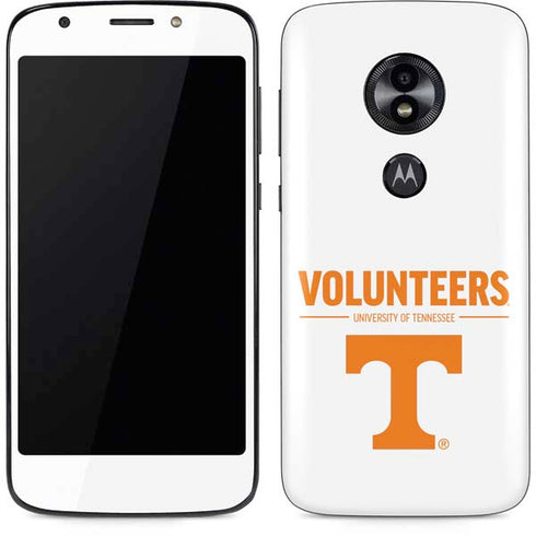 University of Tennessee-Knoxville Volunteers Text Moto E5 Play Skin