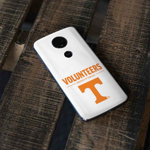 University of Tennessee-Knoxville Volunteers Text Moto E5 Plus Skin