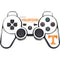 University of Tennessee-Knoxville Volunteers Text PS3 Dual Shock wireless controller Skin