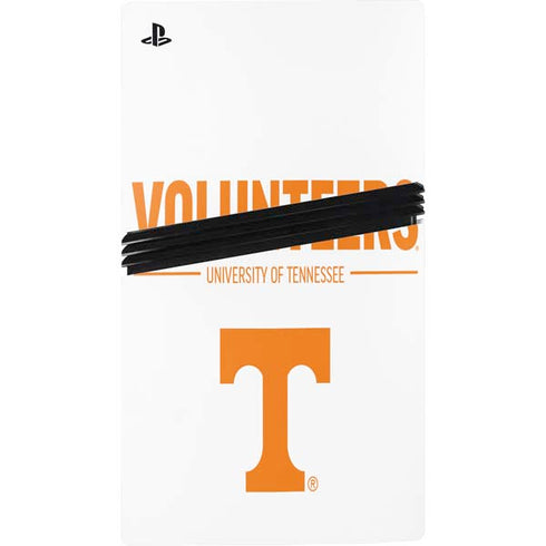 University of Tennessee-Knoxville Volunteers Text PS5 Pro Disk Console Skin