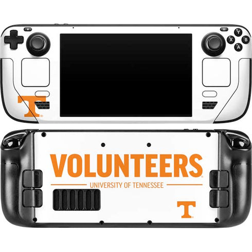 University of Tennessee-Knoxville Volunteers Text Steam Deck Handheld Gaming Computer OLED Skin