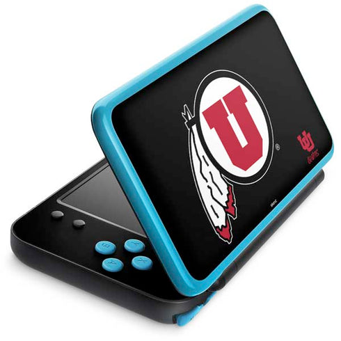 Utah Circle and Feather on Black Nintendo 2DS XL (2017) Skin