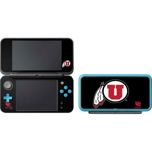 Utah Circle and Feather on Black Nintendo 2DS XL (2017) Skin
