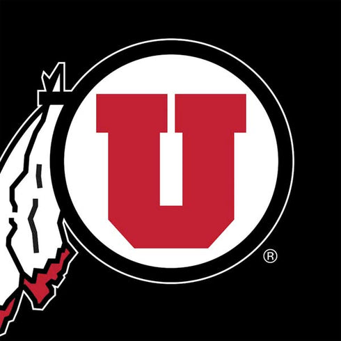 Utah Circle and Feather on Black Nintendo 2DS XL (2017) Skin