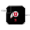 University of Utah Circle and Feather on Black 85W Power Adapter (15 and 17 inch MacBook Pro Charger) Skin