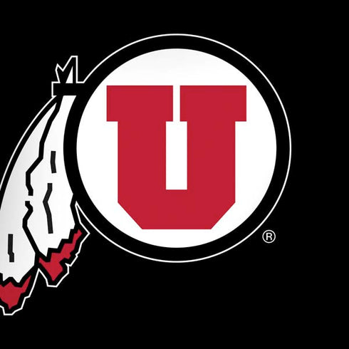 University of Utah Circle and Feather on Black Dell Alienware Skin