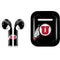 Utah Circle and Feather on Black Apple AirPods 2 Skin