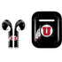 Utah Circle and Feather on Black Apple AirPods 2 Skin