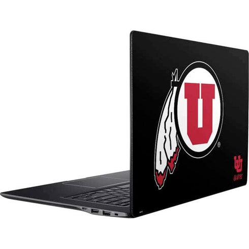 Utah Circle and Feather on Black Ativ Book 9 (15.6in 2014) Skin