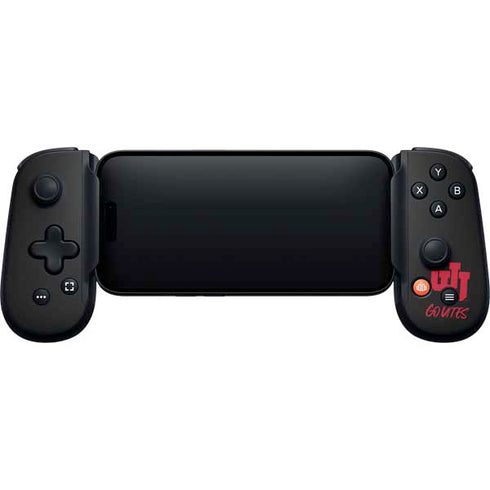 University of Utah Circle and Feather on Black Backbone One for iPhone Game Controller Skin