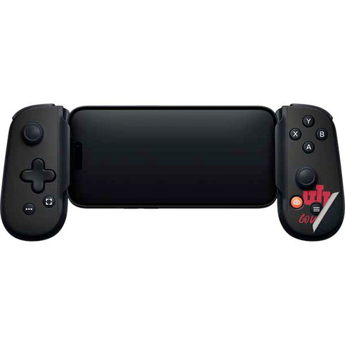 University of Utah Circle and Feather on Black Backbone One for iPhone Game Controller Skin