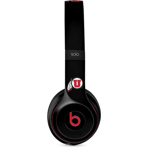 Utah Circle and Feather on Black Beats Solo 2 Wireless Skin