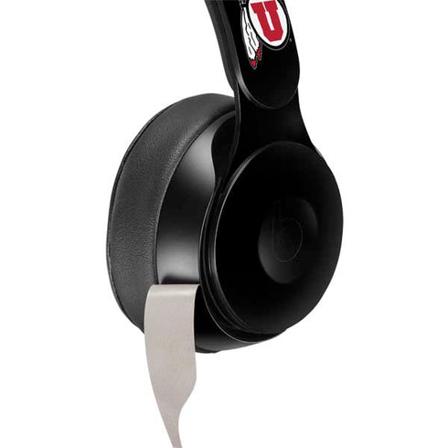 Utah Circle and Feather on Black Beats Solo Pro Skin